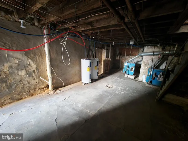 a view of storage and utility room