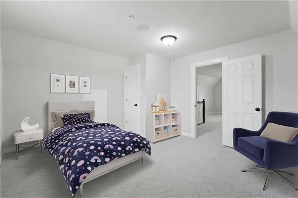 a view of an empty room