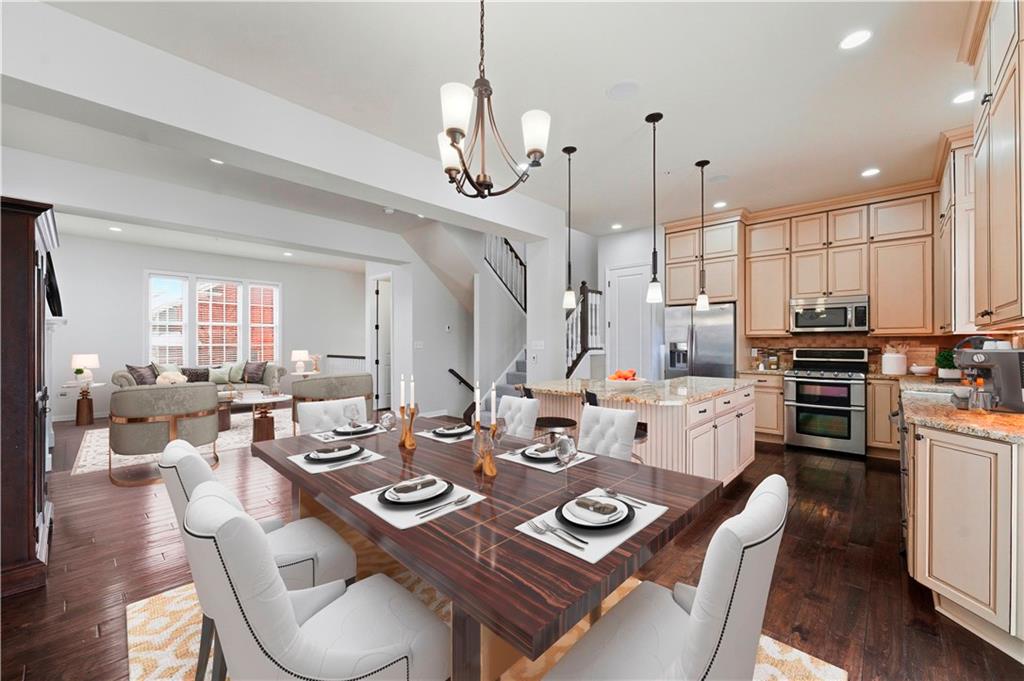 200 Venango Trail Mars, PA 16046 - Photo 9 of 49 a dinning room and kitchen with a large window