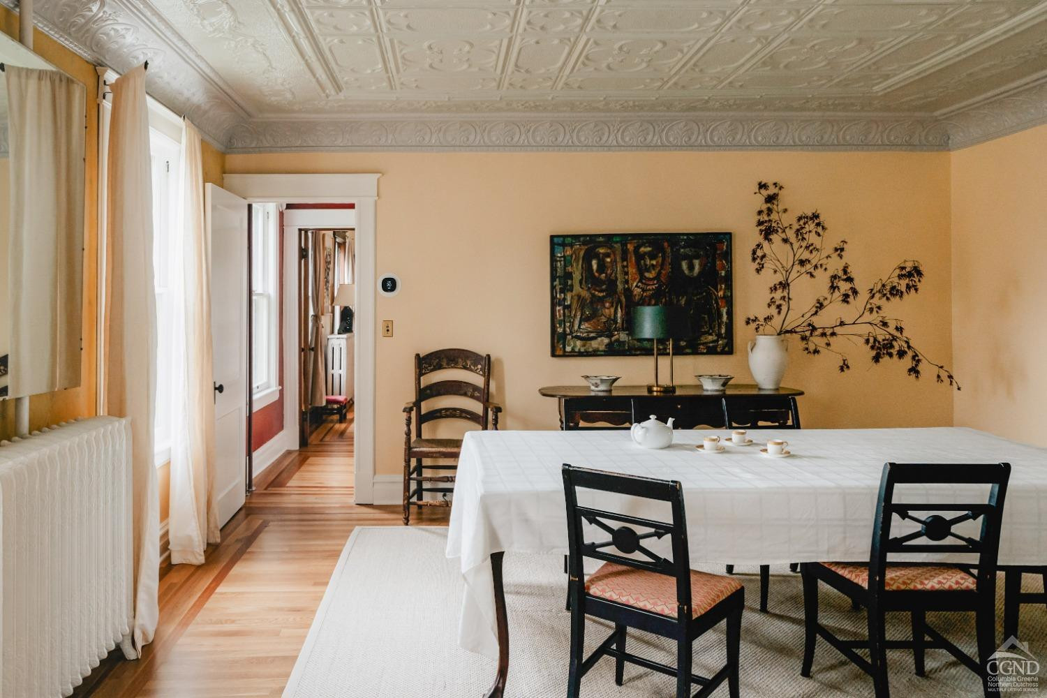 110 Stickle Road Hudson, NY 12534 - Photo 16 of 58 a view of a dining room with furniture and window