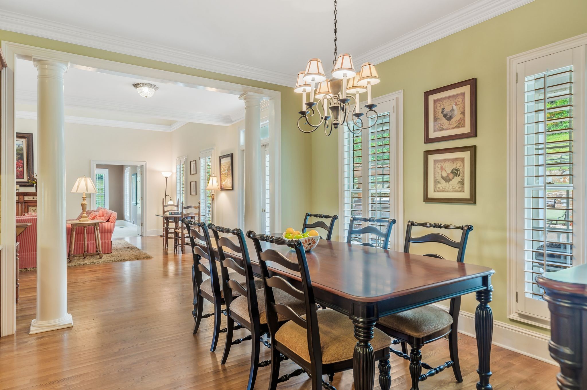 1036 Reed Hollow Road Readyville, TN 37149 - Photo 49 of 90 a view of a dining room with furniture window and wooden floor