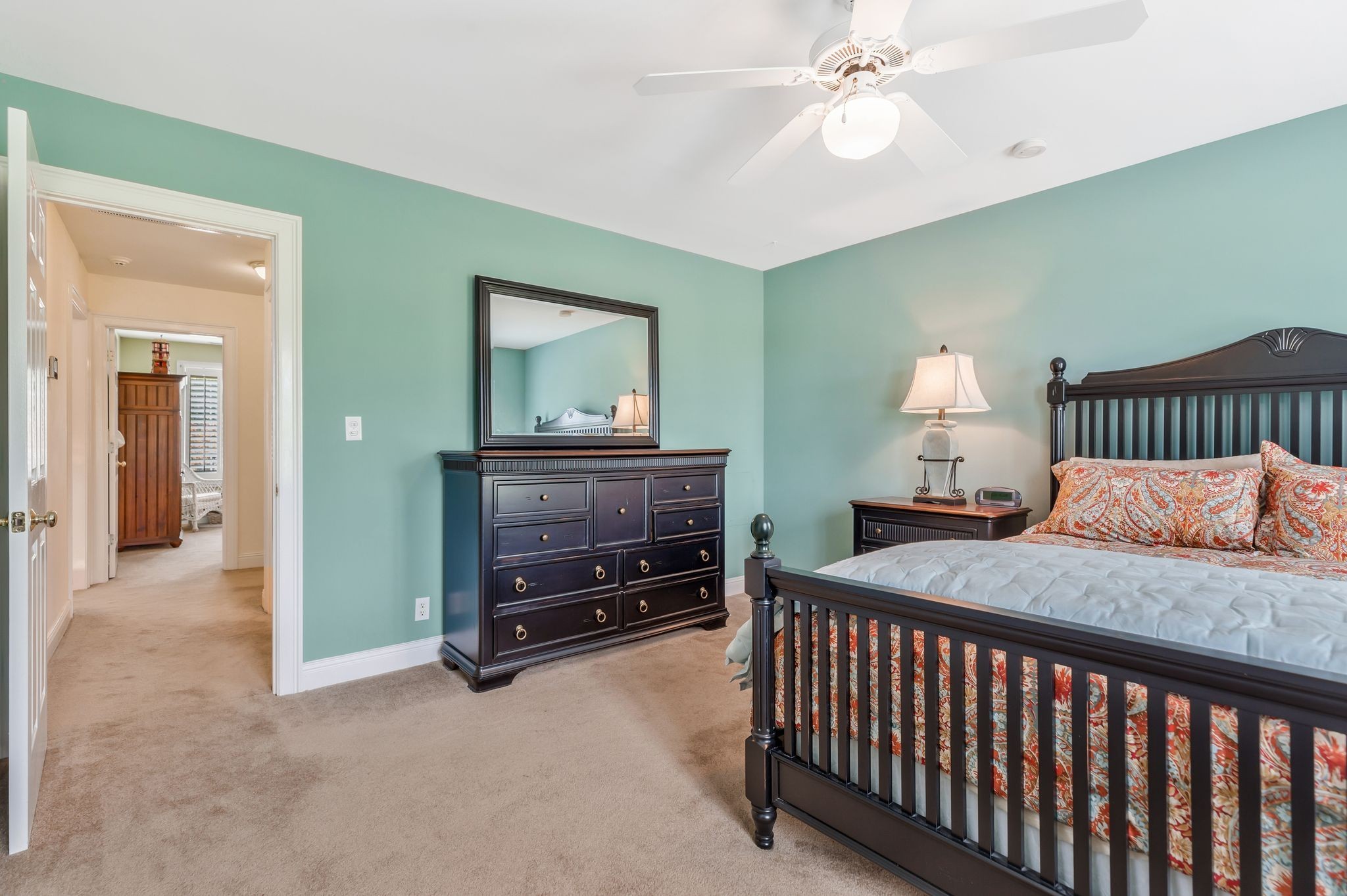 1036 Reed Hollow Road Readyville, TN 37149 - Photo 72 of 90 a bedroom with a bed and a chandelier