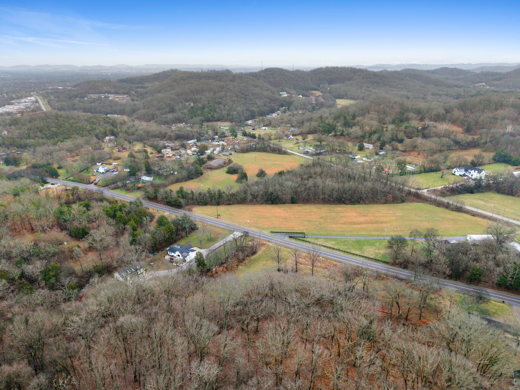0 Carters Creek Pike Franklin, TN 37064 - Photo 21 of 36 an aerial view of residential houses with outdoor space and lake view