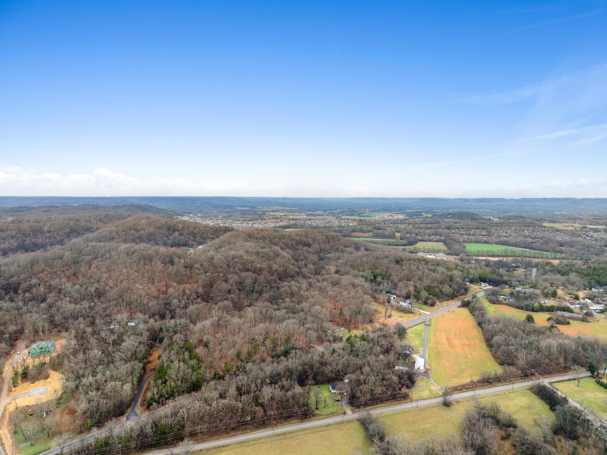 0 Carters Creek Pike Franklin, TN 37064 - Photo 10 of 36 an aerial view of house with yard and mountain view in back