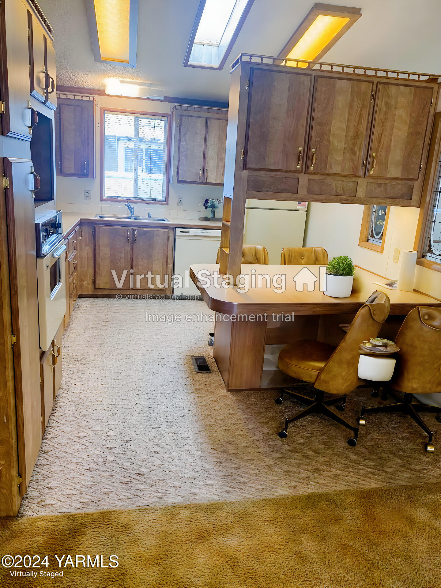 3701 Gun Club Road, Unit 49 Yakima, WA 98901 - Photo 7 of 14 a kitchen with sink refrigerator and window