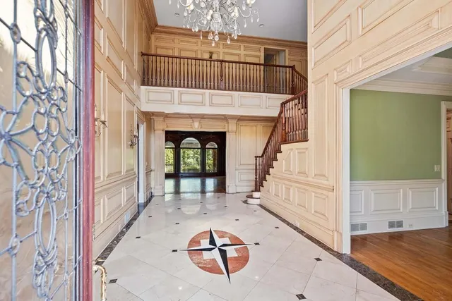 a view of hall with windows