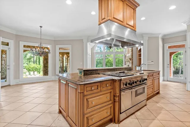 a room with cabinet and a window