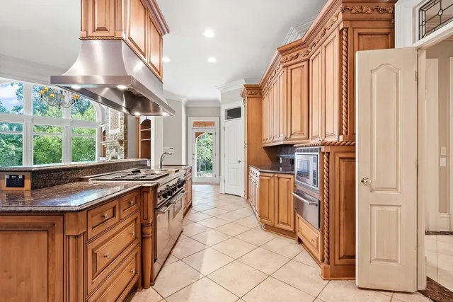 a view of a porch with furniture