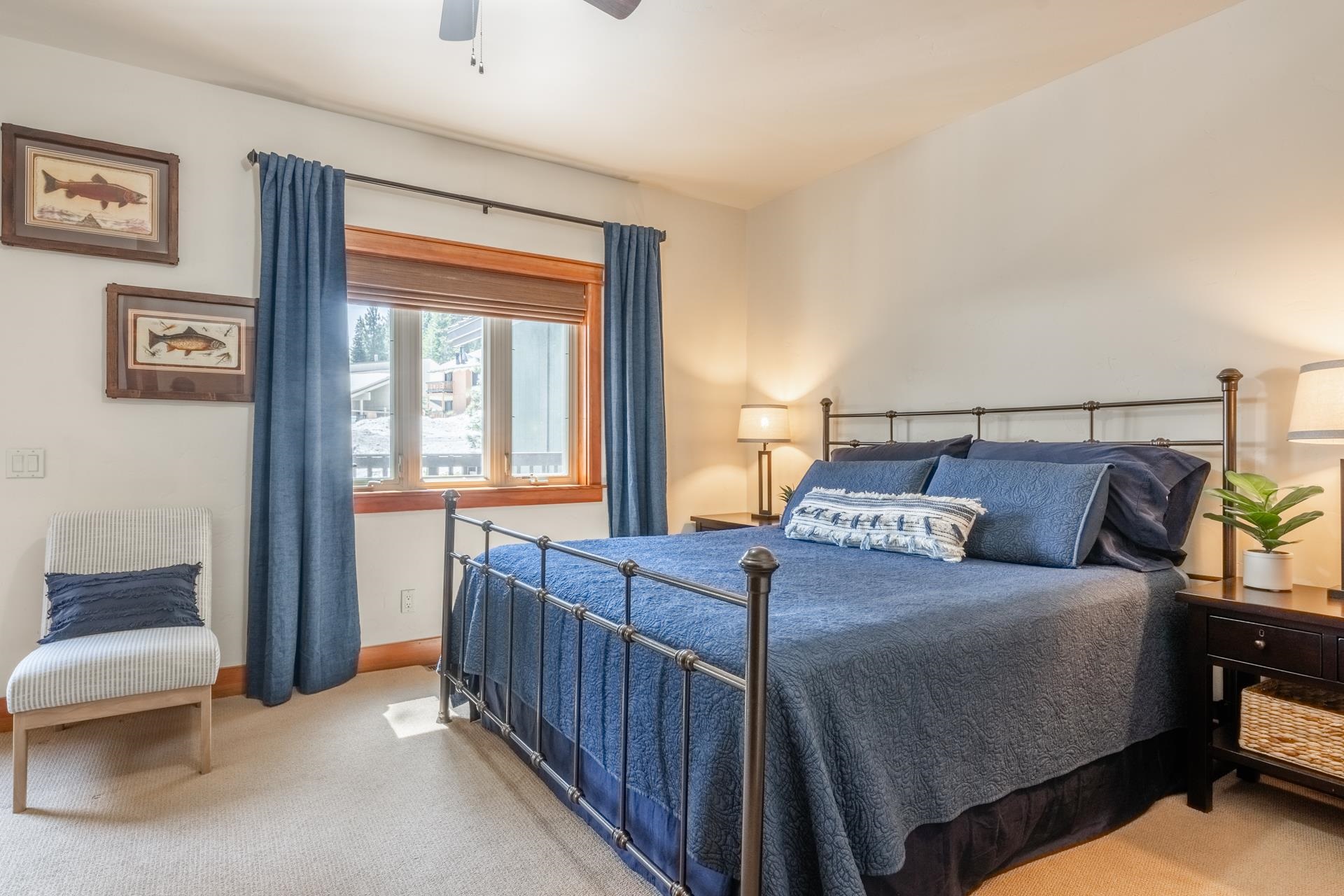 125 Davison Road, Unit 1 Mammoth Lakes, CA 93546 - Photo 15 of 46 a bedroom with a bed and a couch