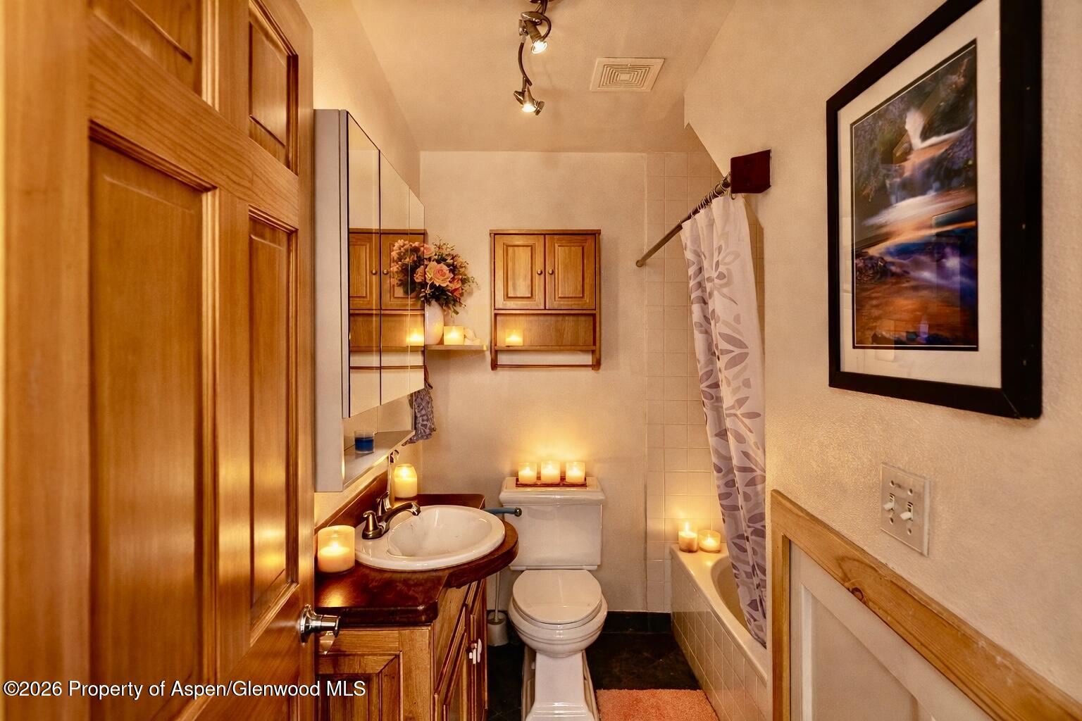 682 Alder Ridge Lane New Castle, CO 81647 - Photo 13 of 19 a bathroom with a sink and a mirror