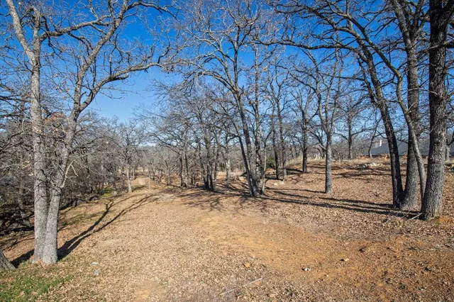 a view of lake with mountain in background