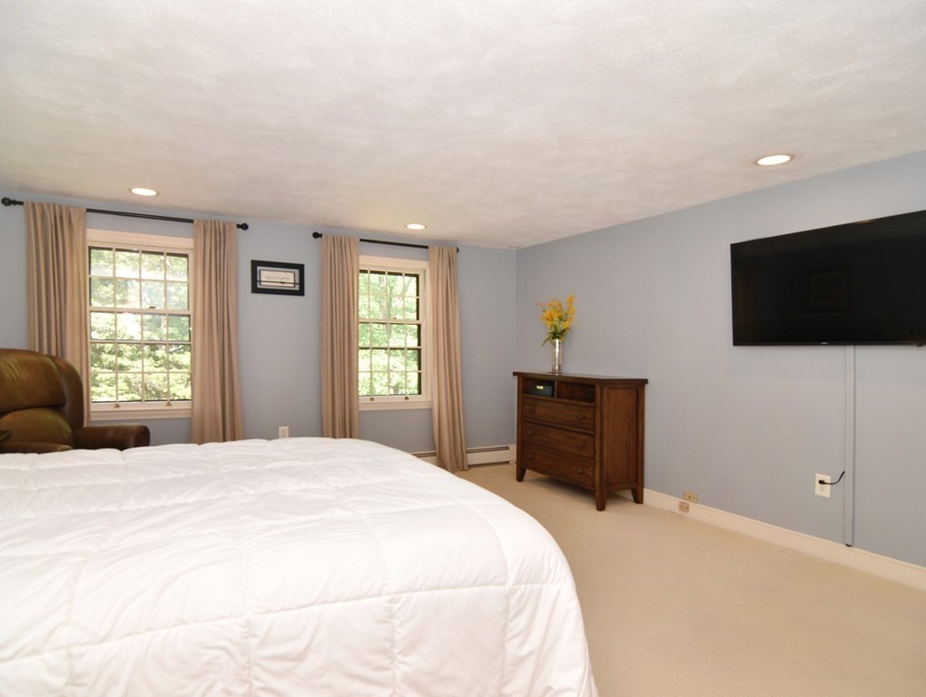3 Violet Circle Milford, MA 01757 - Photo 27 of 41 a bedroom with a bed and a flat screen tv