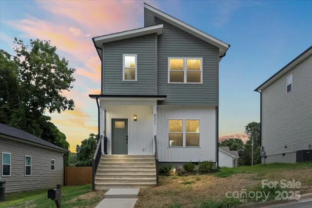 a front view of a house