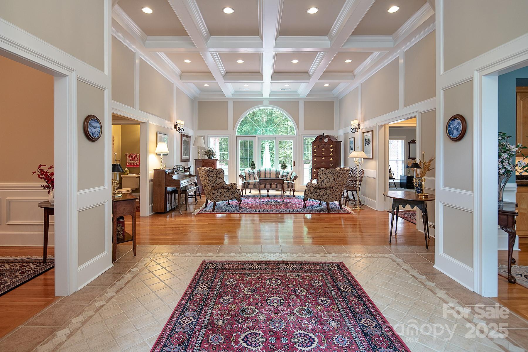 3504 High Ridge Road Charlotte, NC 28270 - Photo 5 of 36 a living room with fireplace furniture and a large window