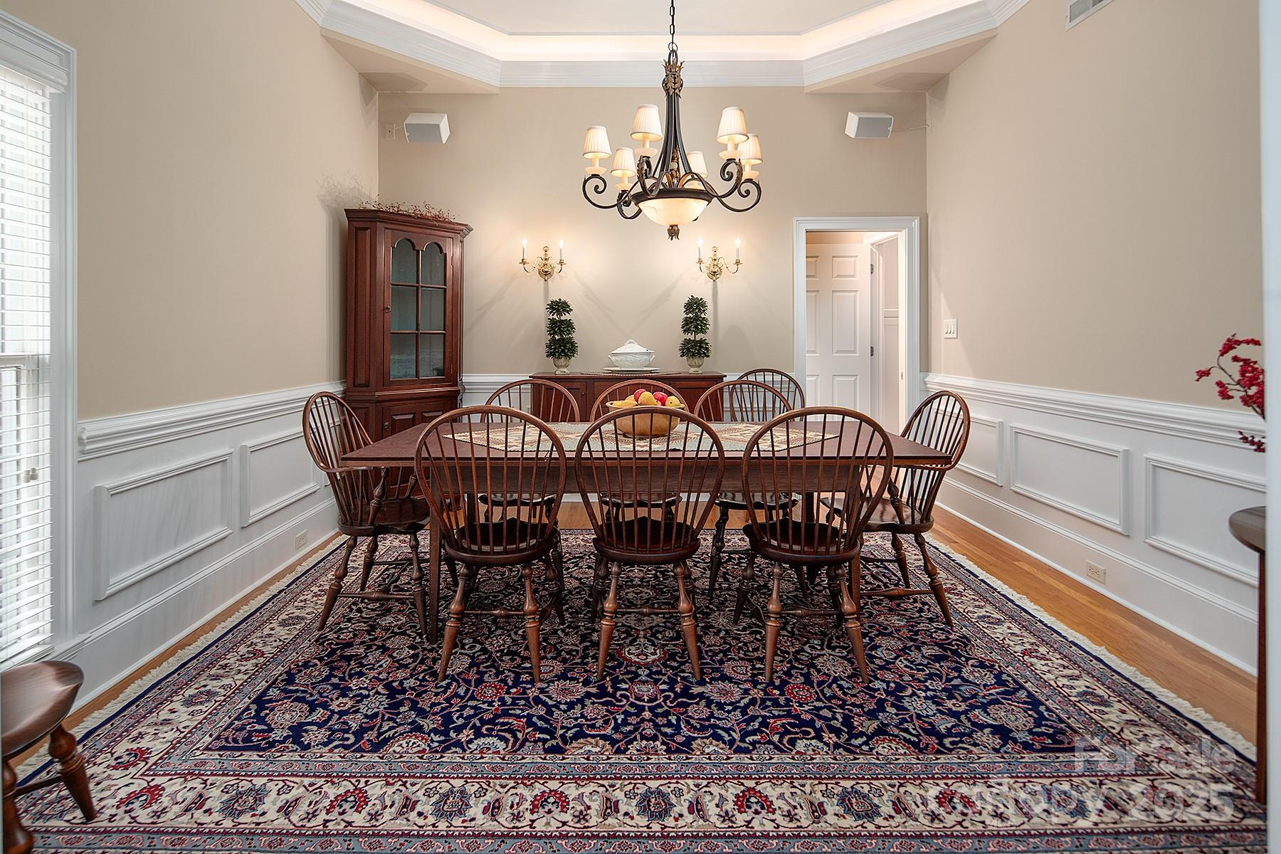 3504 High Ridge Road Charlotte, NC 28270 - Photo 7 of 36 a view of a dining room with furniture window and wooden floor