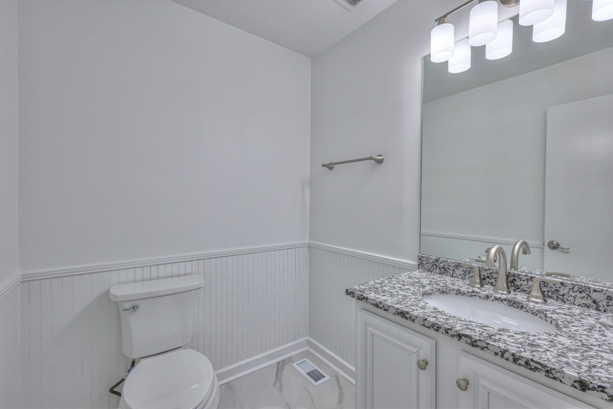 1380 Haley Road Watertown, TN 37184 - Photo 48 of 95 a bathroom with a granite countertop sink and a mirror