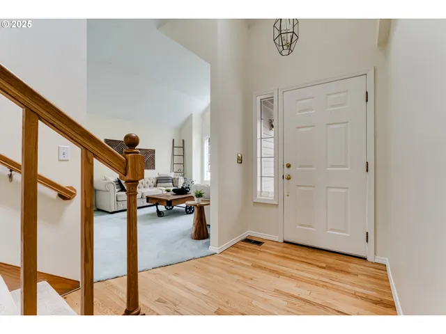 a view of livingroom with furniture and a window