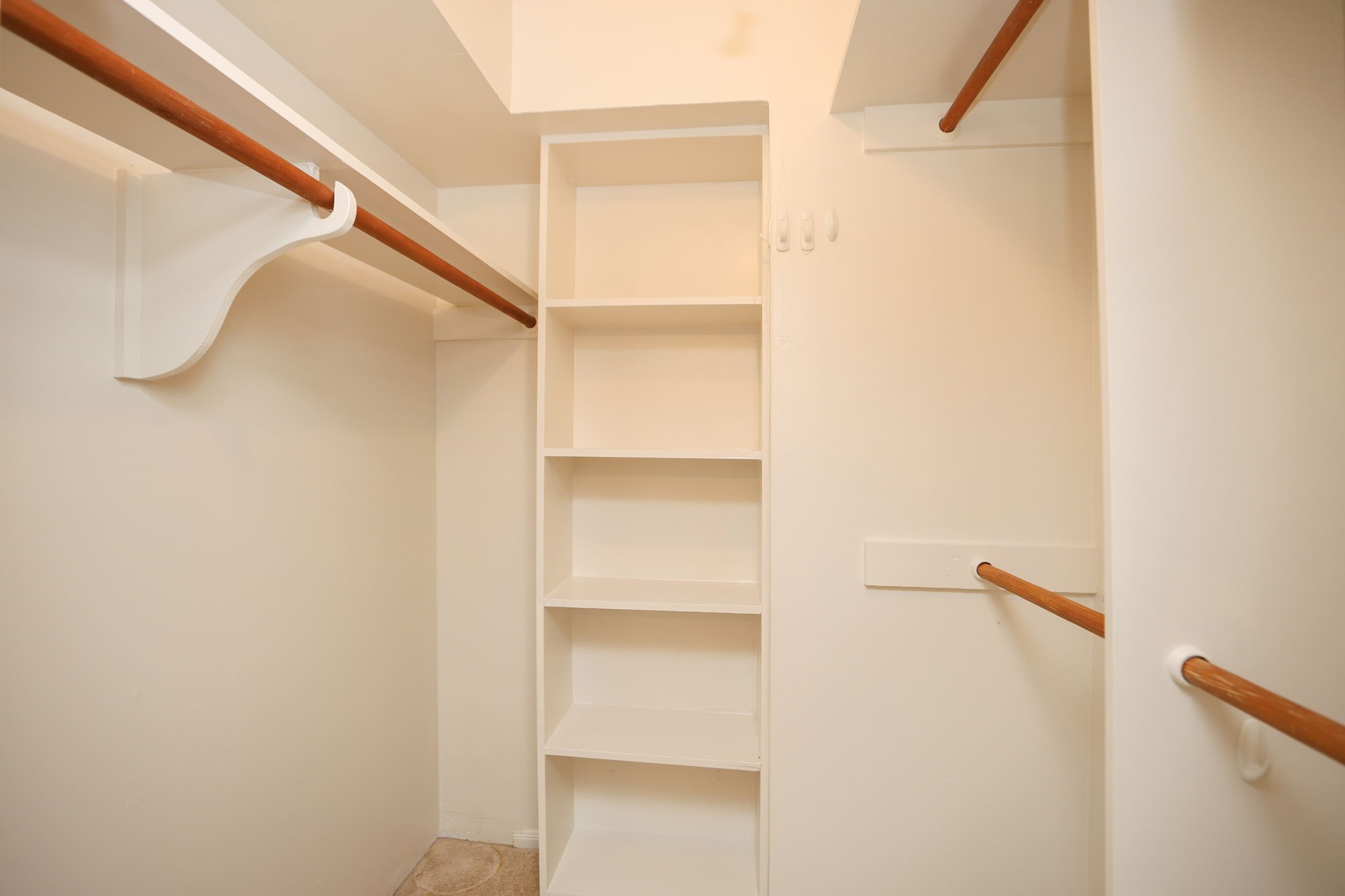 666 South Ripple Creek Drive, Unit 666 Houston, TX 77057 - Photo 26 of 49 a view of walk in closet with empty racks