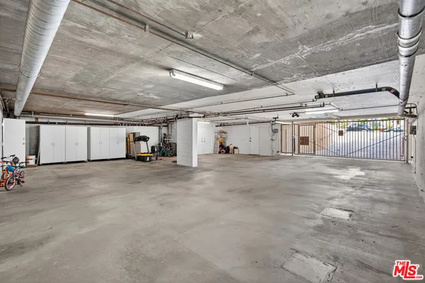 a view of a bike garage
