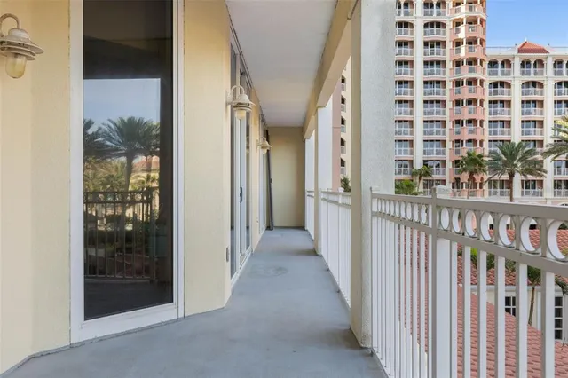 a view of a lake with a big yard