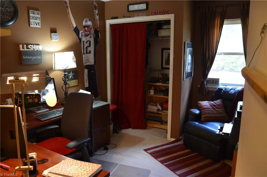 2235 Shadow Valley Road High Point, NC 27265 - Photo 12 of 18 Bedroom 3, used as an office! (Door to closet is avaiable.)