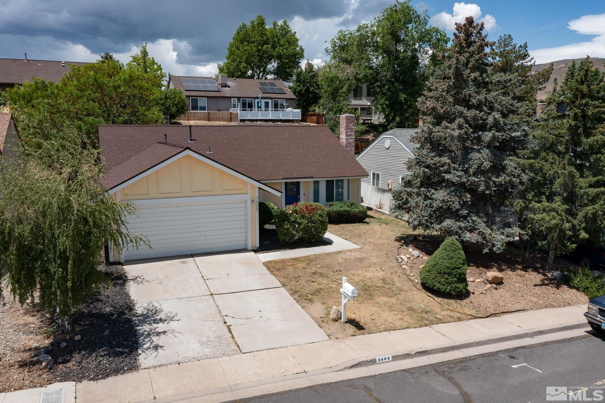 3805 Bexley Square Reno, NV 89503 - Photo 2 of 35 a aerial view of a house with potted plants