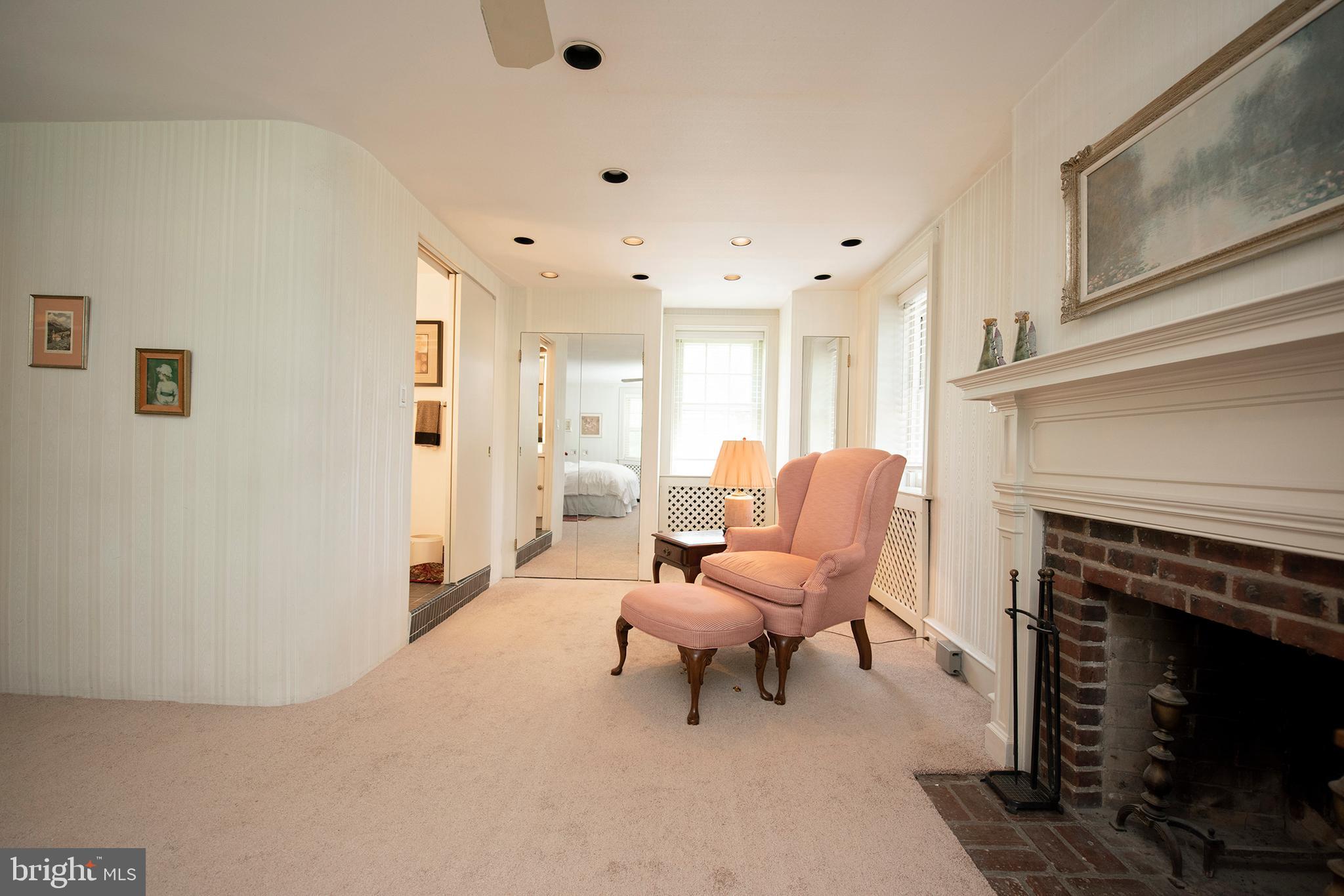 1115 Remington Road Wynnewood, PA 19096 - Photo 16 of 30 Master Bedroom with wood burning fire place
