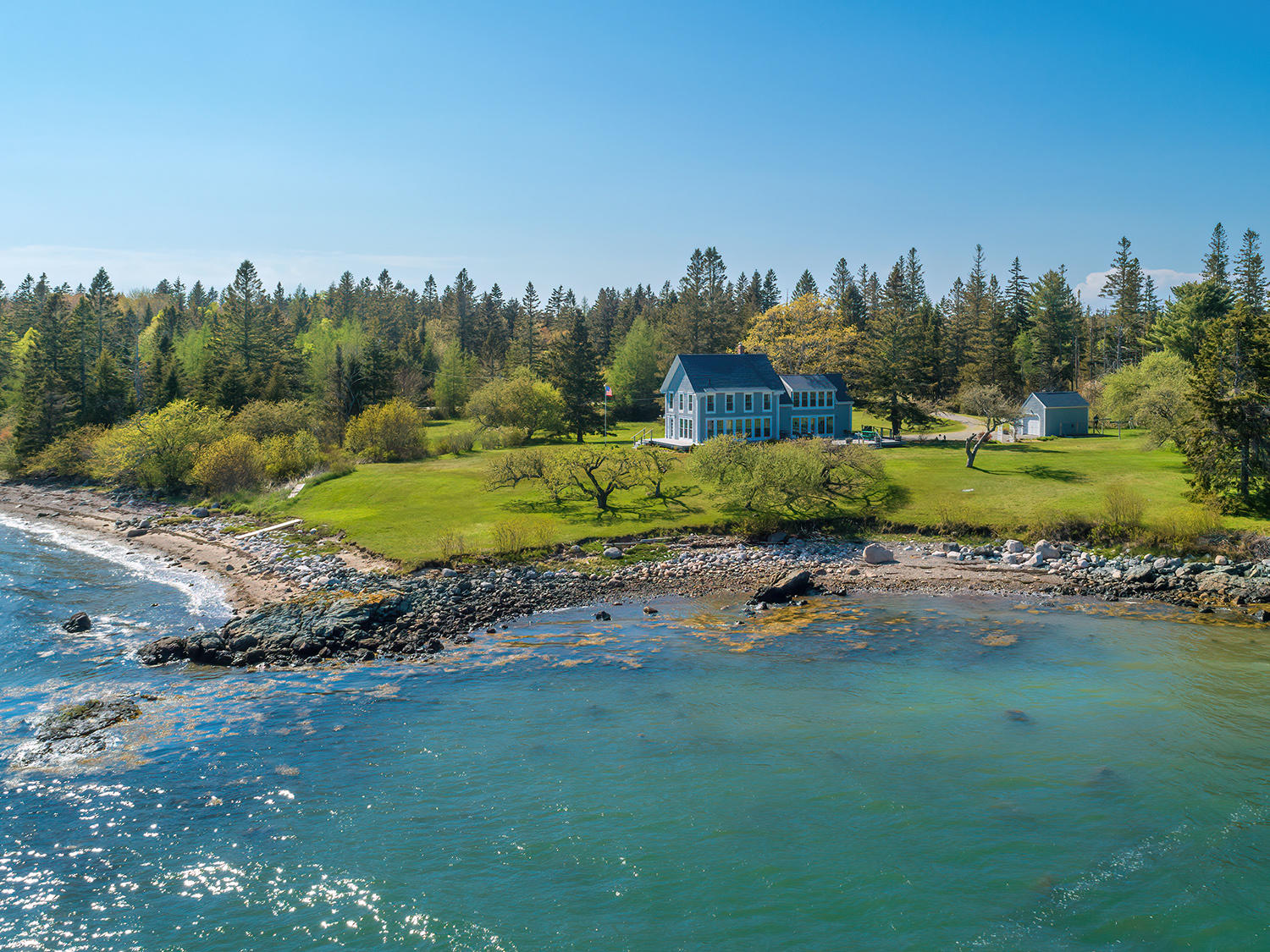 476 Gouldsboro Point Road Gouldsboro, ME 04607 - Photo 1 of 39 GardenPointAerialMain