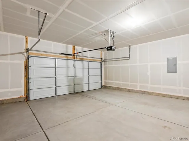 a view of a garage