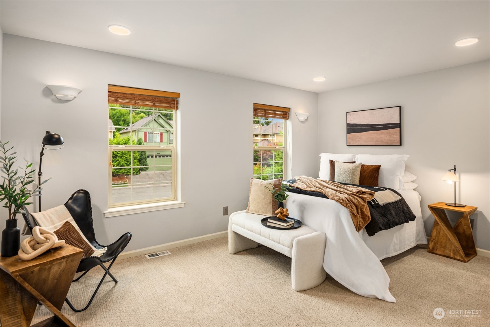 23116 87th Avenue West Edmonds, WA 98026 - Photo 13 of 27 a bedroom with a bed and a window