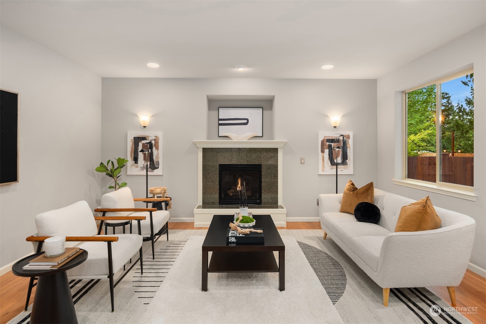 23116 87th Avenue West Edmonds, WA 98026 - Photo 5 of 27 a living room with furniture and a fireplace