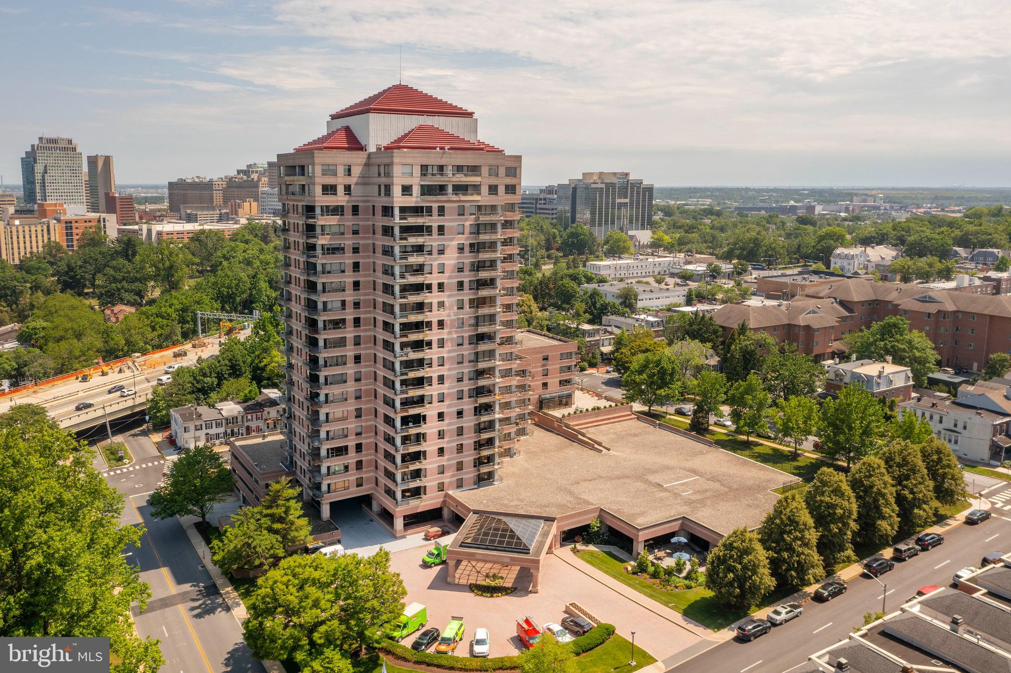 an aerial view of multiple houses