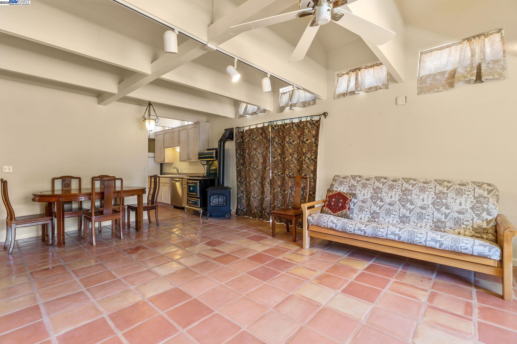 59480 Mines Road Livermore, CA 94550 - Photo 19 of 44 Living room and kitchen, high ceiling and second kitchen stove