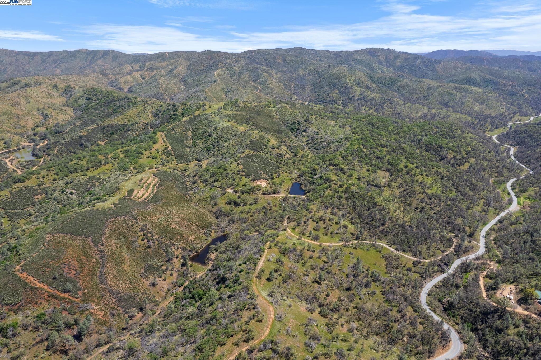59480 Mines Road Livermore, CA 94550 - Photo 3 of 44 Aerial photo of house, 2 ponds, ranch roads, olive orchard, Mines Rd and surrounding terrain