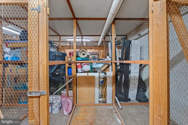 a view of storage and utility room