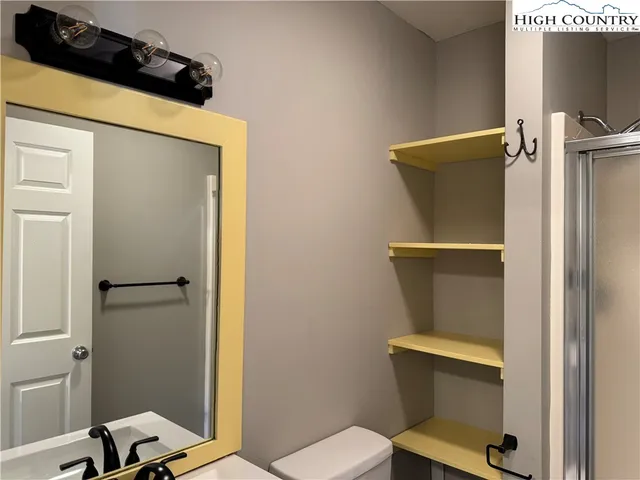 a bathroom with a toilet