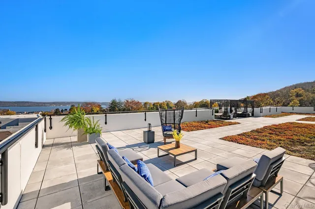 a view of outdoor space with seating