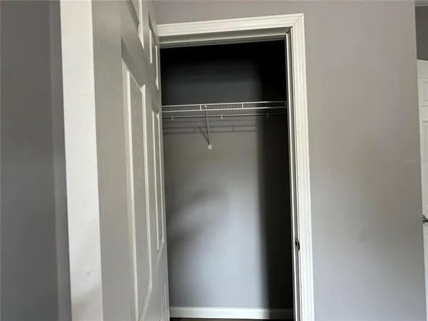 a view of closet area