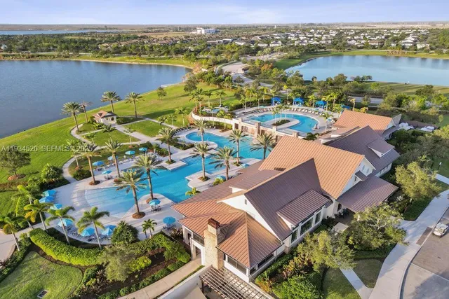 an aerial view of a city with lots of residential buildings