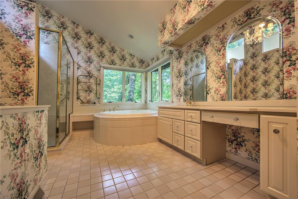 150 Riding Trail Lane Fox Chapel, PA 15215 - Photo 10 of 25 Master Suite #1 includes tub with jet sprays, walk in shower, vanity and huge closet