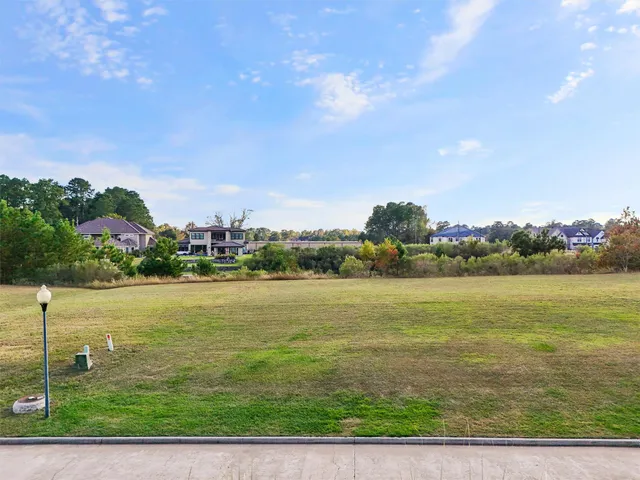 a view of an ocean from a yard