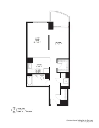 $295,000 | 501 North Clinton Street, Unit 2001, Chicago, IL 60654