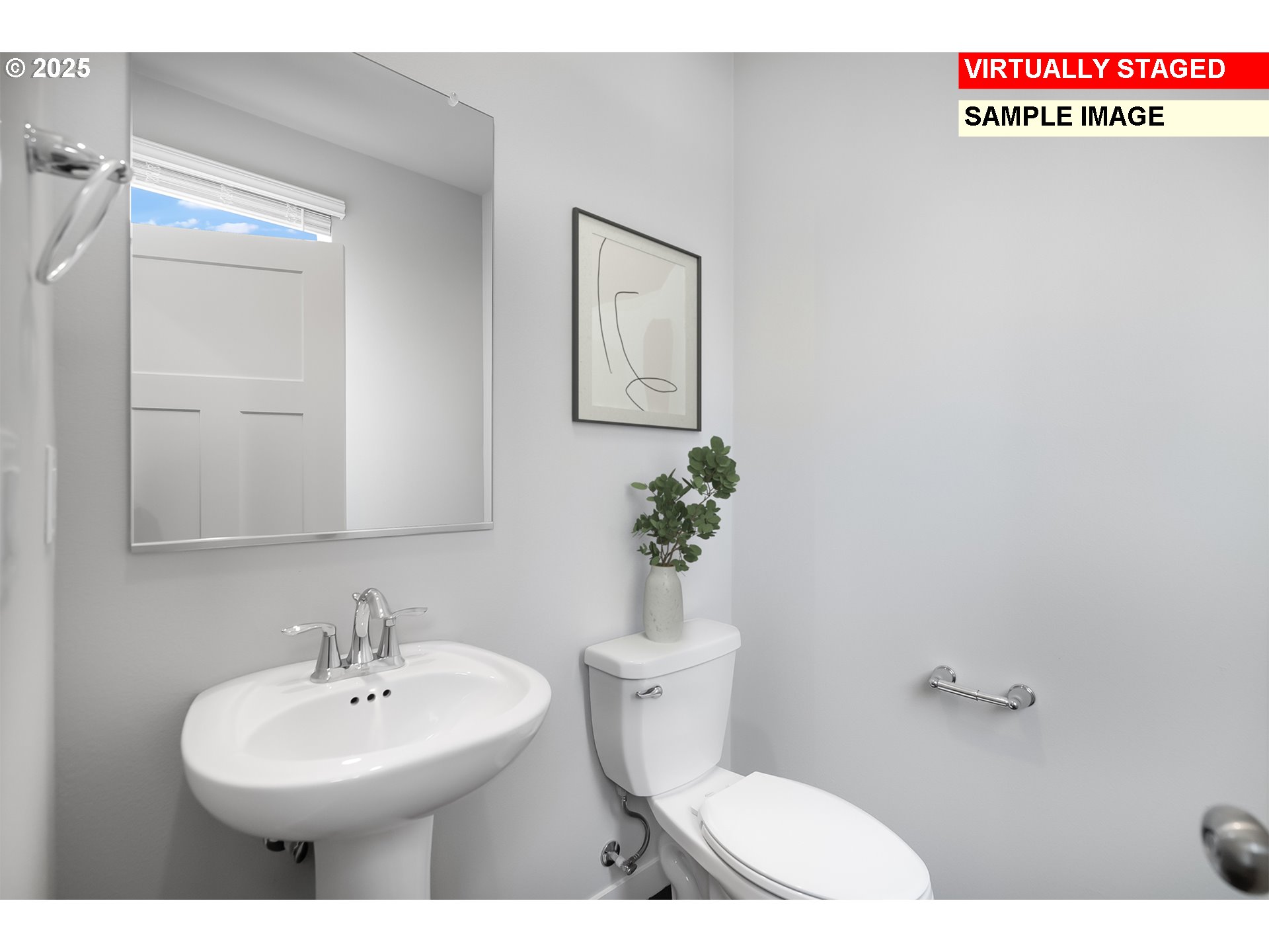 15066 Southwest 165th Avenue Tigard, OR 97224 - Photo 9 of 24 a bathroom with a sink mirror and toilet