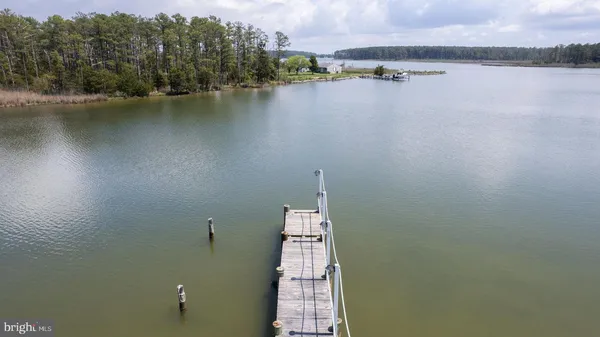 a view of a lake with a outdoor space