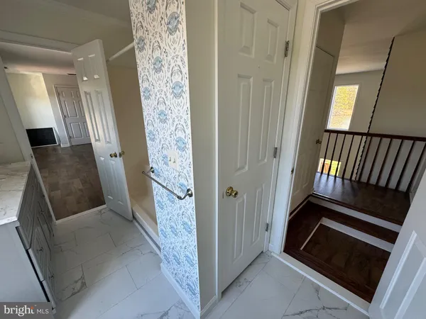 a view of an entryway door with a door