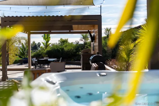 a outdoor space with furniture