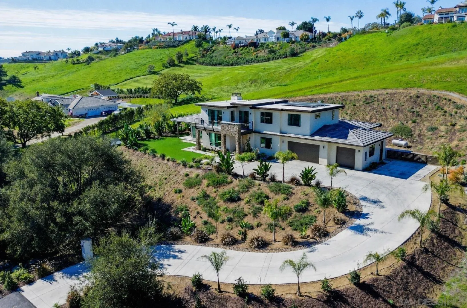 4407 Ramona Drive Fallbrook, CA 92028 - Photo 26 of 27 an aerial view of a house with a yard basket ball court and outdoor seating