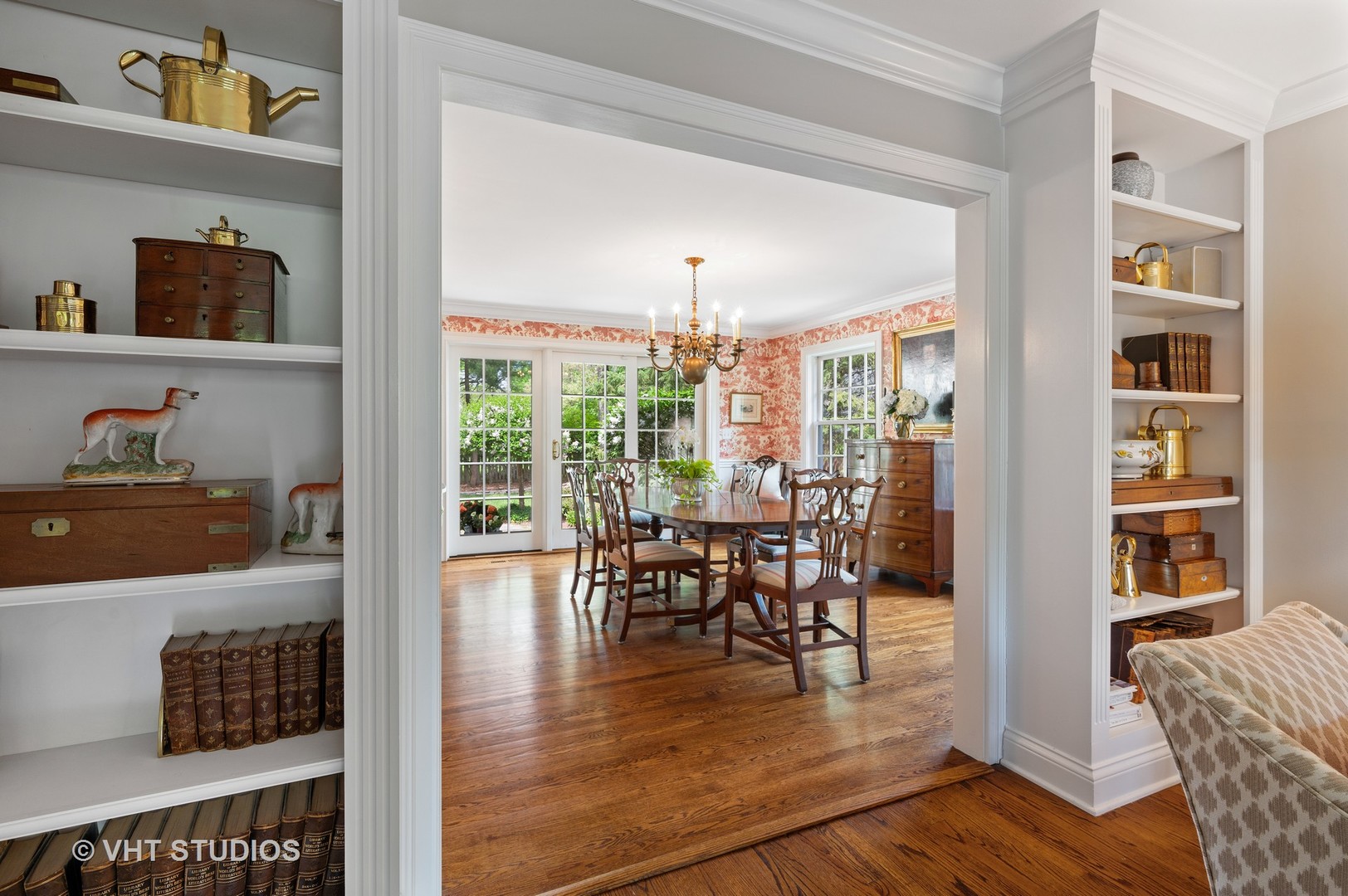 1175 Hill Road Winnetka, IL 60093 - Photo 15 of 37 a view of a dining room with furniture window and wooden floor