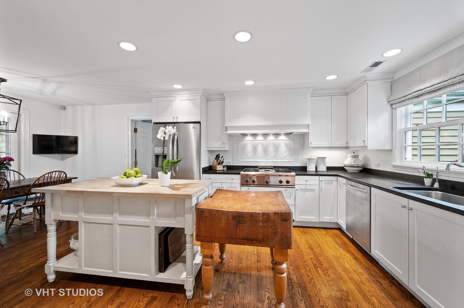 1175 Hill Road Winnetka, IL 60093 - Photo 6 of 37 a kitchen with appliances a sink and a counter top space