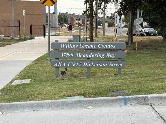 a sign on the side of a building